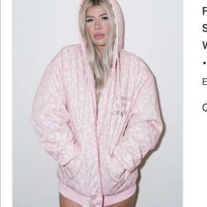 Linda Finegold ALF pink leopard winter jacket